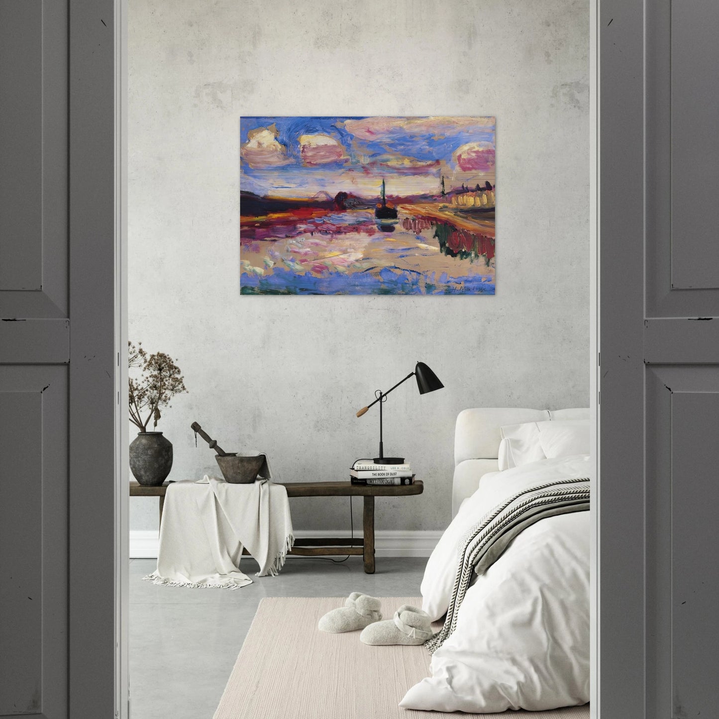 CANAL DU MIDI 1899 - Henri Matisse Brushed Aluminum Print - 70x100 cm / 28x40 inches | Henri Matisse Aluminum Print | Henri Matisse Prints