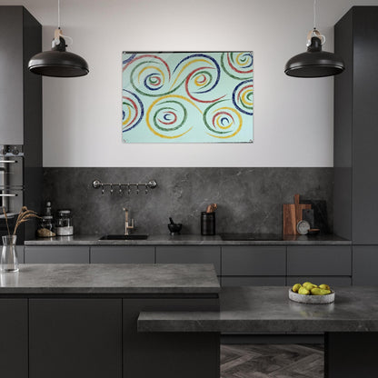 Cercles du Matin - 1992 - Piero Dorazio Acrylic Print - 70x100 cm / 28x40″ inches | Piero Dorazio Wall Art | Piero Dorazio Prints