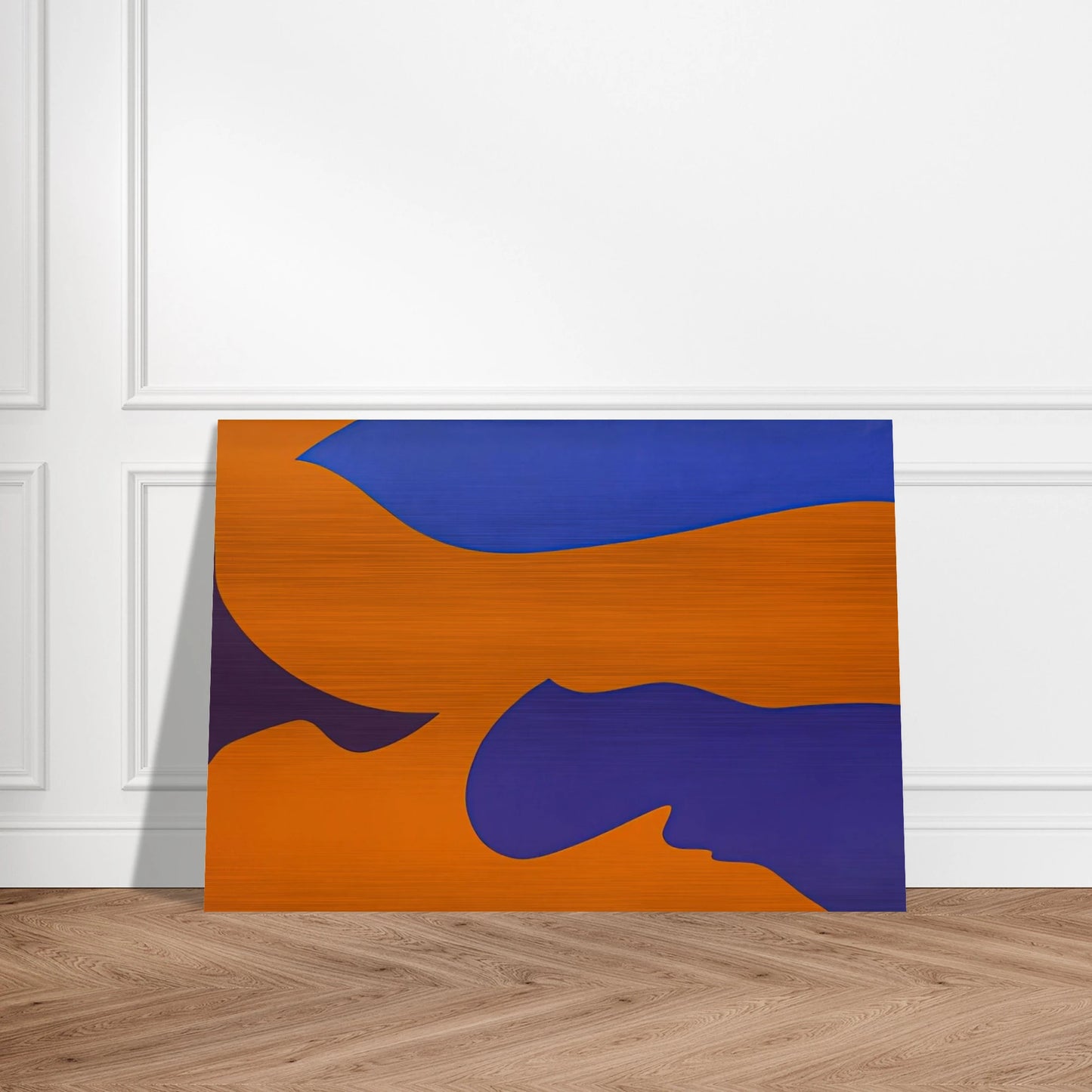 Passage ‚rosion vermillion - Fernand Leduc Brushed Aluminum Print - 70x100 cm / 28x40 inches | Fernand Leduc Aluminum Print | Fernand Leduc Prints