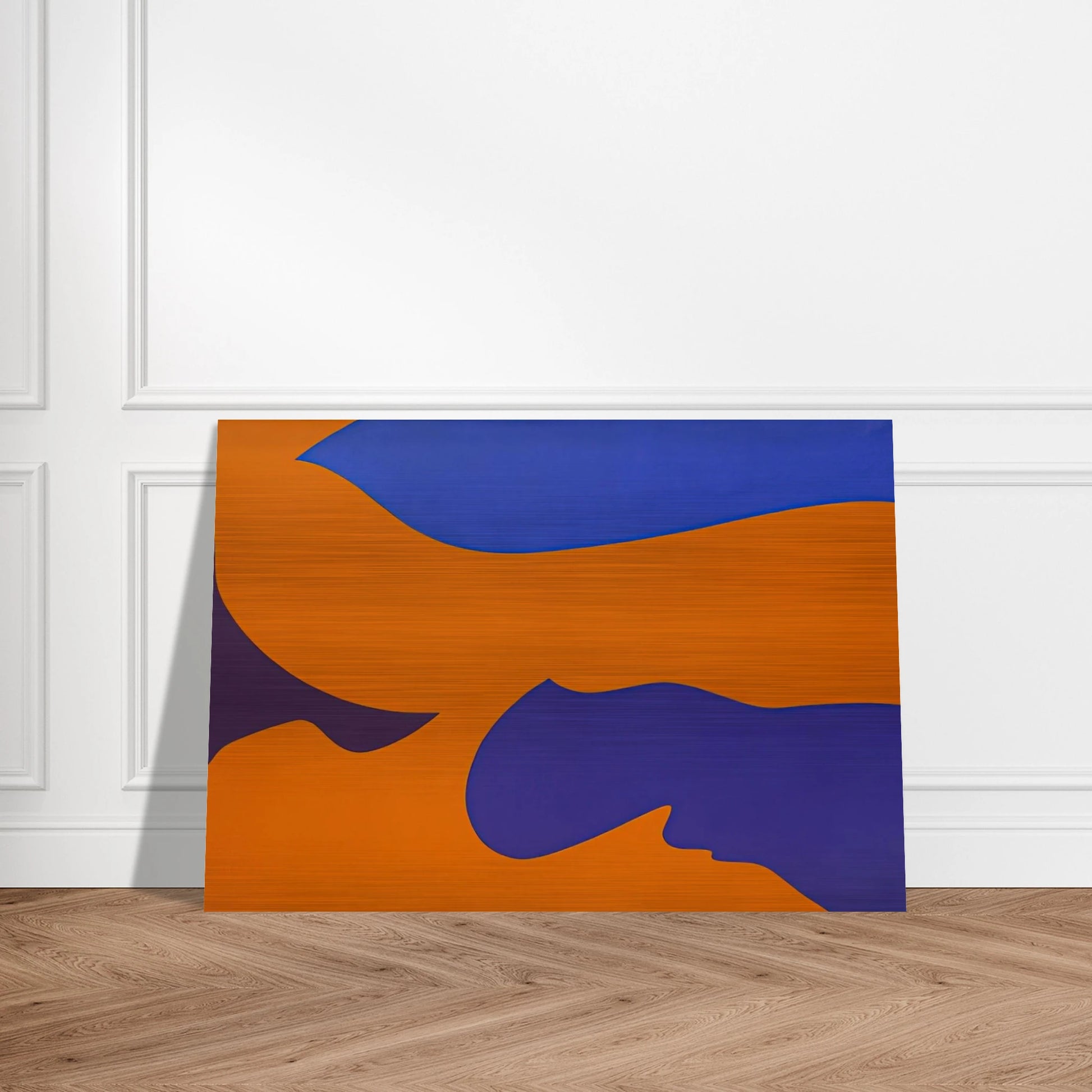 Passage ‚rosion vermillion - Fernand Leduc Brushed Aluminum Print - 70x100 cm / 28x40 inches | Fernand Leduc Aluminum Print | Fernand Leduc Prints