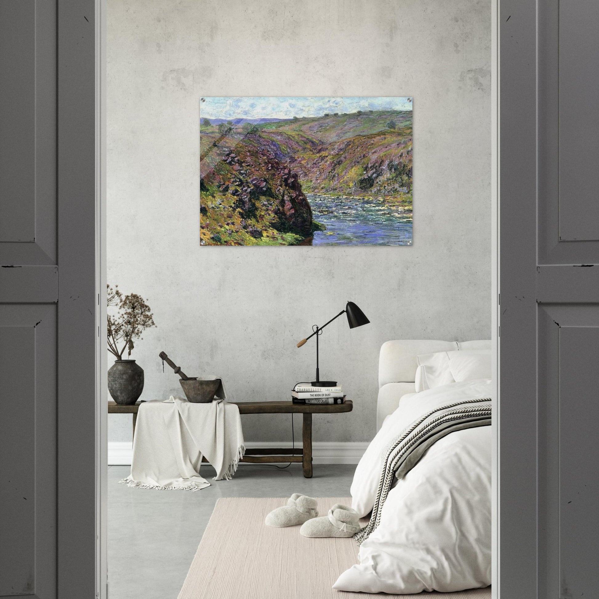 Valley of the Creuse, Sunlight Effect - claude monet Acrylic Print - 70x100 cm / 28x40″ inches | claude monet Wall Art | claude monet Prints