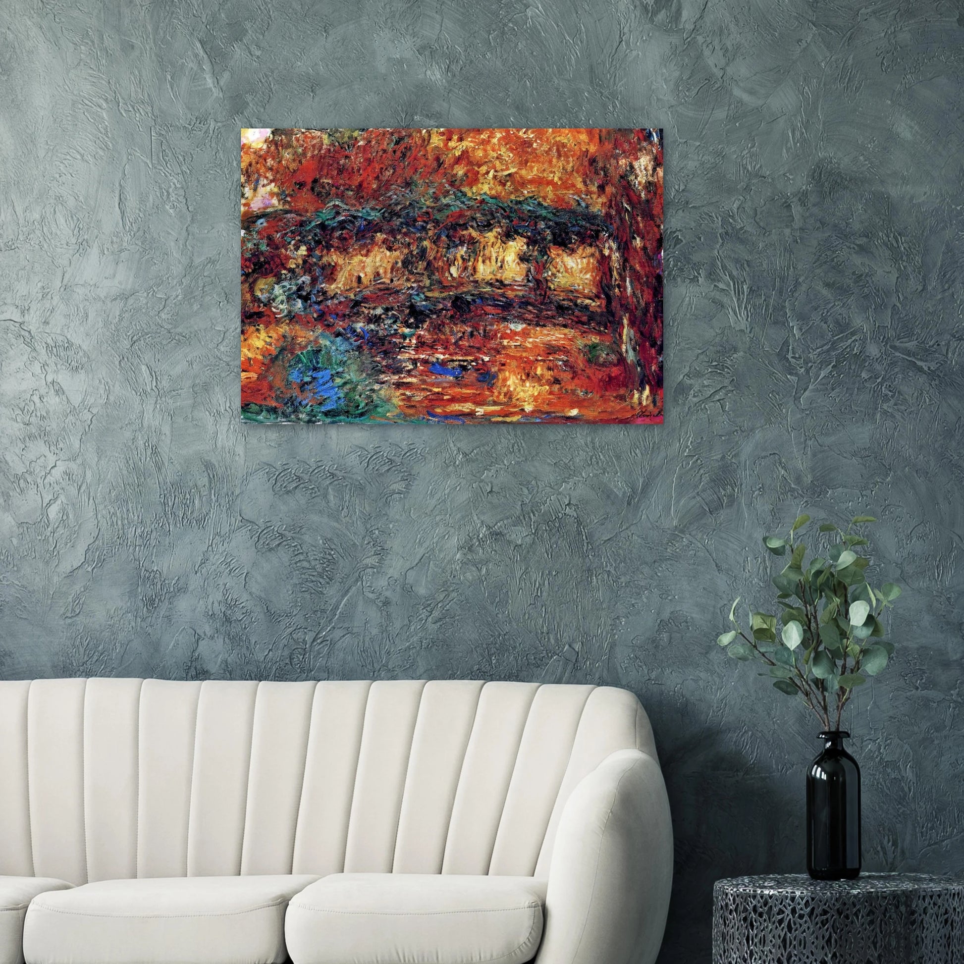 The Japanese Bridge 7 - claude monet Brushed Aluminum Print - 70x100 cm / 28x40 inches | claude monet Aluminum Print | claude monet Prints