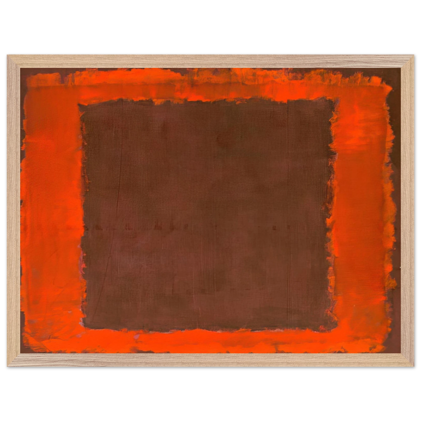 Mark Rothko - Untitled Mural for End Wall - 1959 Wall Art - 30x40 cm / 12x16 inches - Premium Wooden Framed Poster With Fine Art Paper-canvas - Wood frame