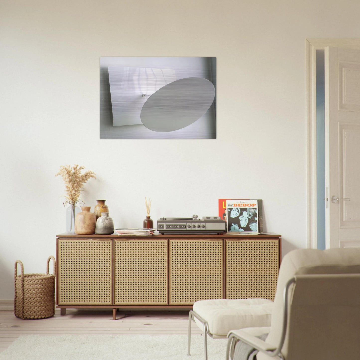 Amazonia White - 1989 - Lygia Pape Brushed Aluminum Print - 70x100 cm / 28x40 inches | Lygia Pape Aluminum Print | Lygia Pape Prints