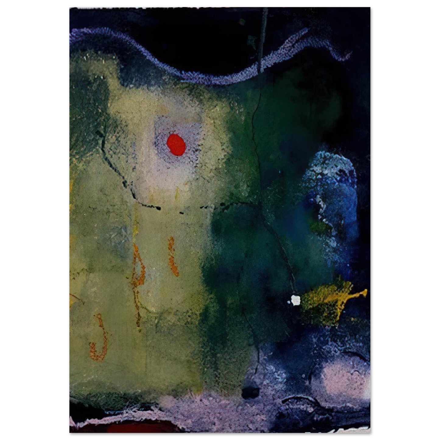 Helen Frankenthaler - The Other Side of the Moon - 1995 Wall art - 70x100 cm / 28x40 inches - Fine Art Poster-canvas - -