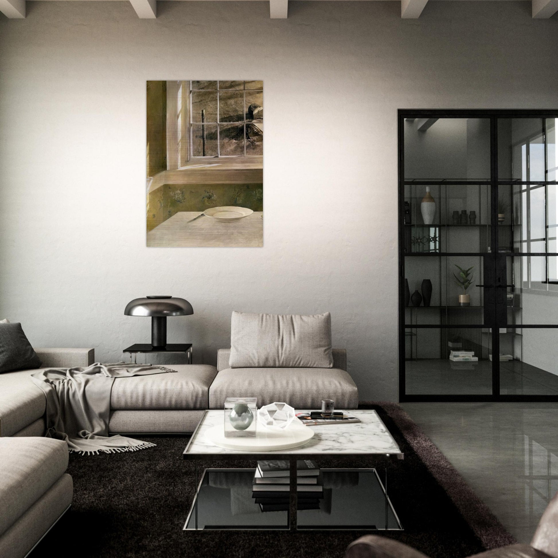 GROUNDHOG DAY - Andrew Wyeth Brushed Aluminum Print - 70x100 cm / 28x40 inches | Andrew Wyeth Aluminum Print | Andrew Wyeth Prints