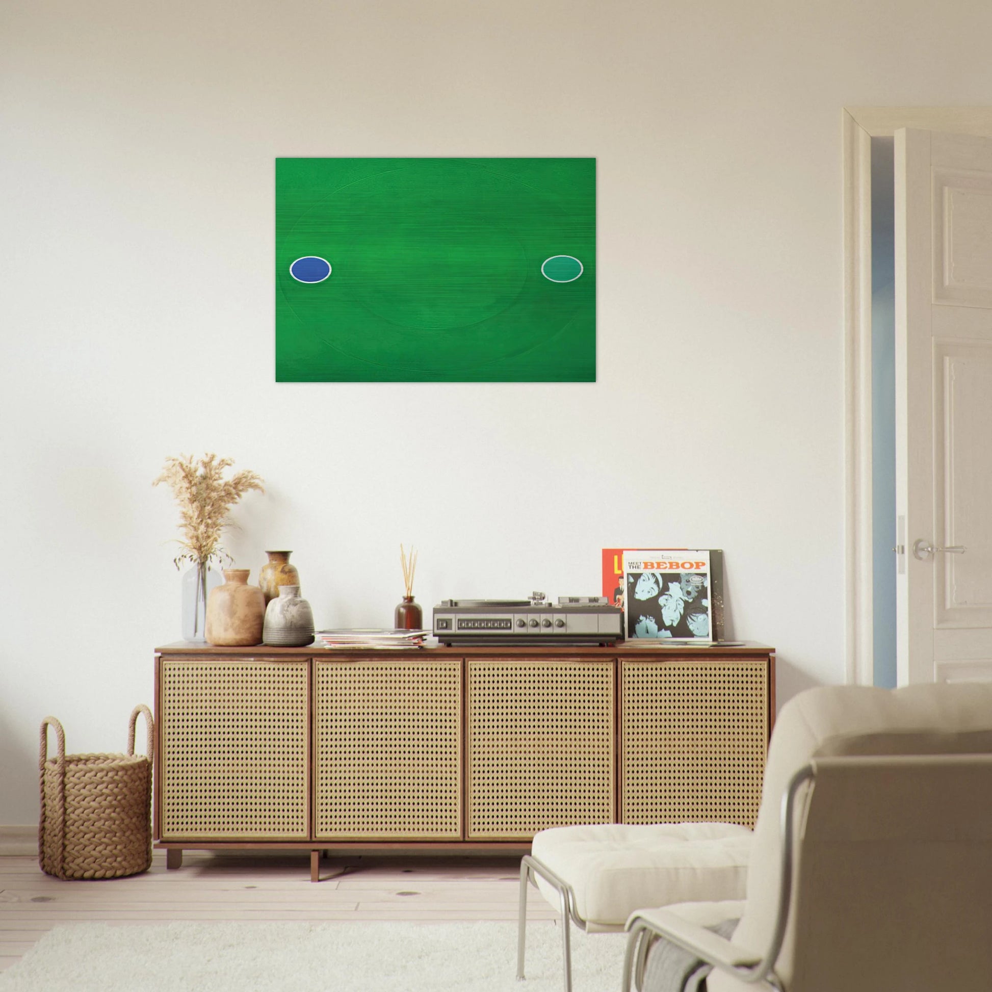 Green Melt - 1966 - Thomas Downing Brushed Aluminum Print - 70x100 cm / 28x40 inches | Thomas Downing Aluminum Print | Thomas Downing Prints