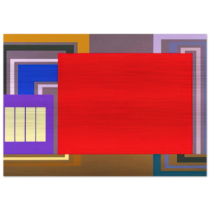 Power User - 1995 - Peter Halley Brushed Aluminum Print - 70x100 cm / 28x40 inches | Peter Halley Aluminum Print | Peter Halley Prints