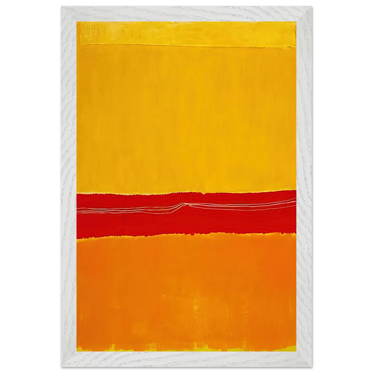 Mark Rothko - No.5No.22 - 1950 Wall Art - 30x40 cm / 12x16 inches - Premium Wooden Framed Poster With Fine Art Paper - Wood frame