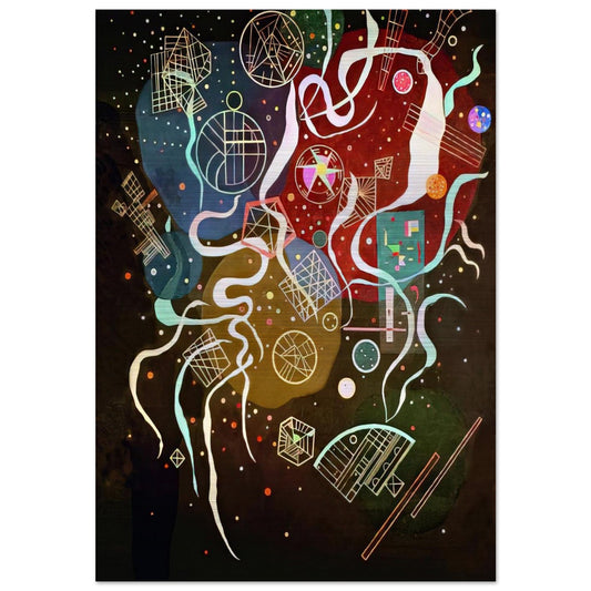 MOVEMENT I 1935 - Wassily Kandinsky Brushed Aluminum Print - 70x100 cm / 28x40 inches | Wassily Kandinsky Aluminum Print | Wassily Kandinsky Prints