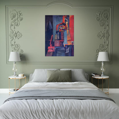 Towers - Max Ernst Brushed Aluminum Print - 70x100 cm / 28x40 inches | Max Ernst Aluminum Print | Max Ernst Prints