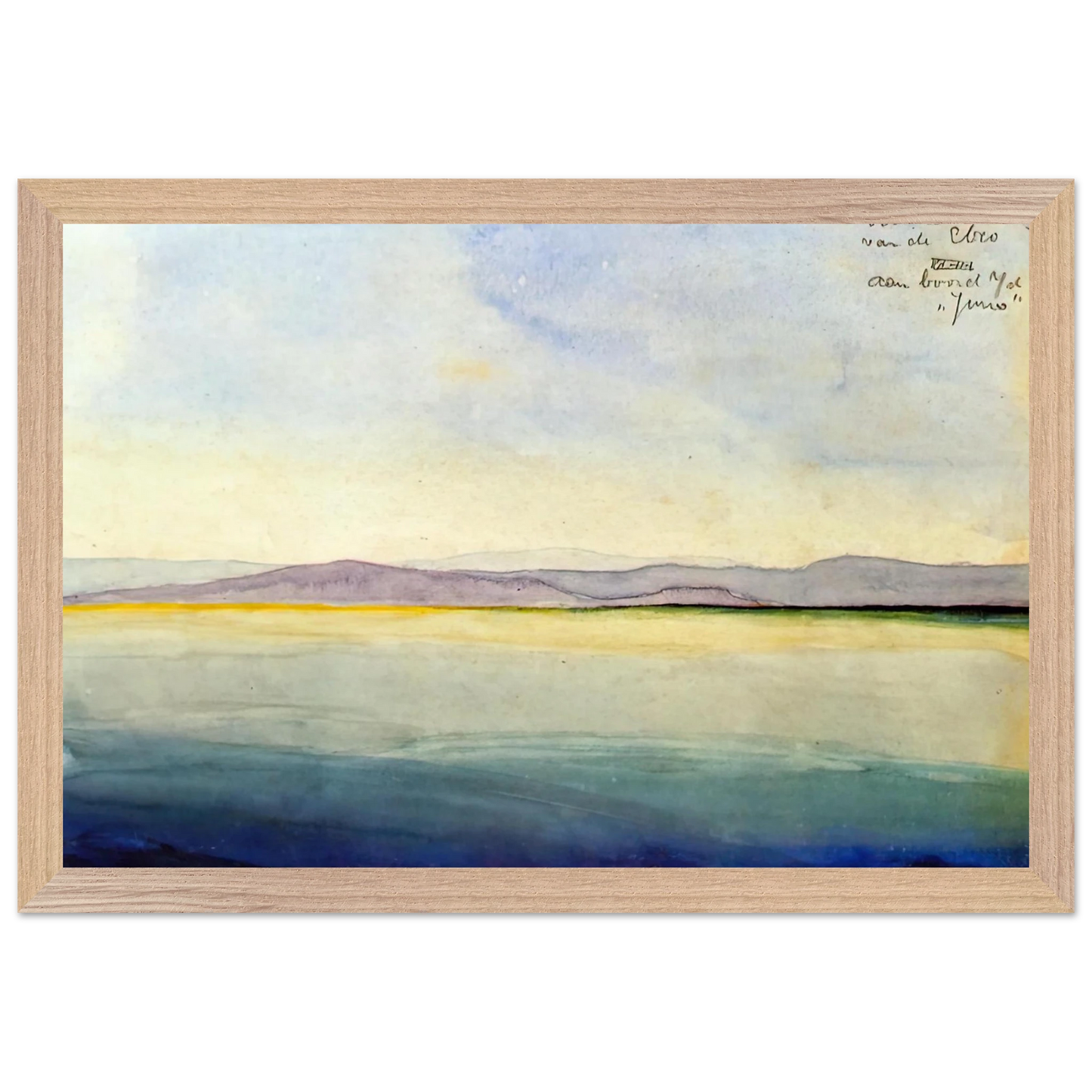 MC Escher - THE SEA AT THE MOUTH OF THE EBRO Wall Art - 30x40 cm / 12x16 inches - Fine Art Poster-canvas - -