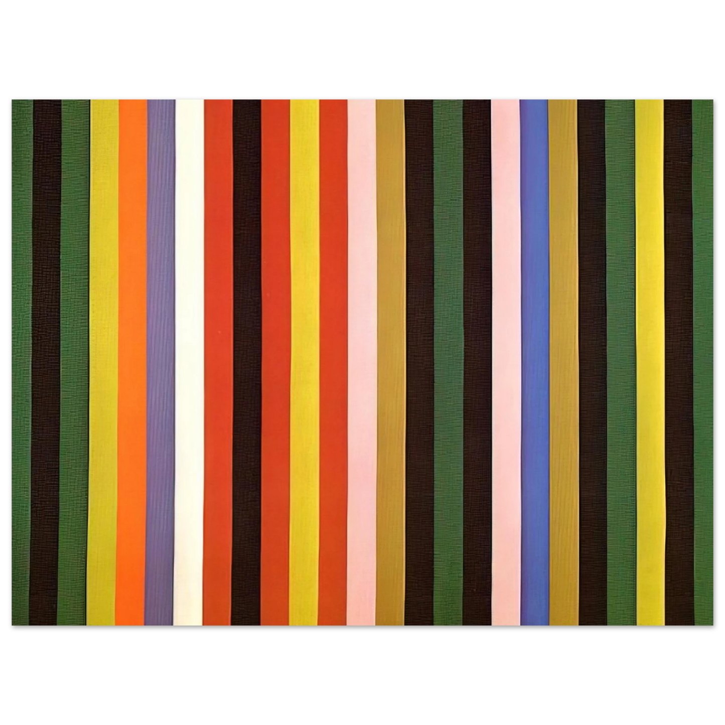 Gene Davis - Ferris Wheel - 1963  75x100 cm / 30x40inches Fine Art Poster