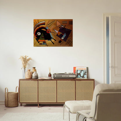 BLACK AND VIOLET 1923 - Wassily Kandinsky Brushed Aluminum Print - 70x100 cm / 28x40 inches | Wassily Kandinsky Aluminum Print | Wassily Kandinsky Prints