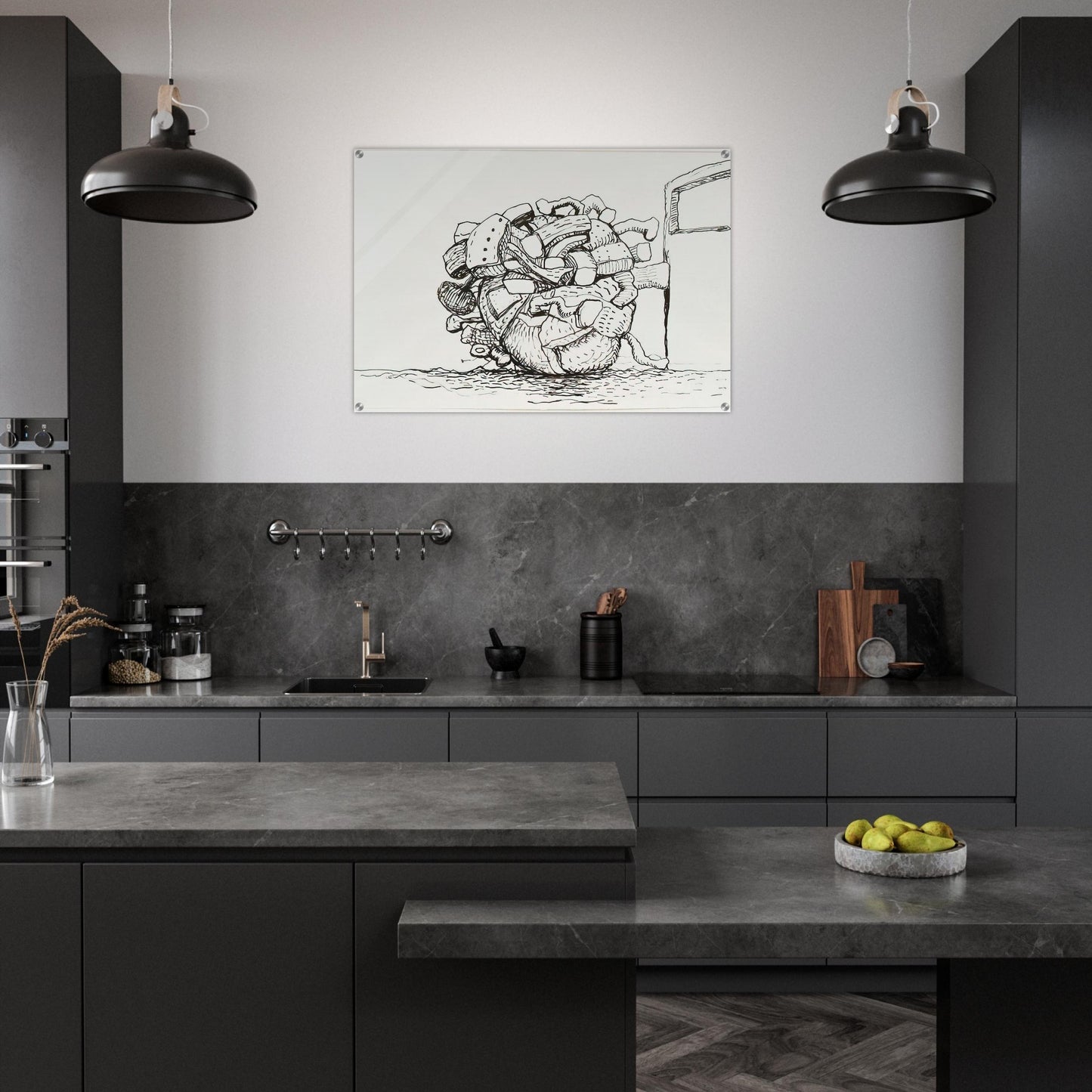 UNTITLED 1 - Philip Guston Acrylic Print - 70x100 cm / 28x40″ inches | Philip Guston Wall Art | Philip Guston Prints