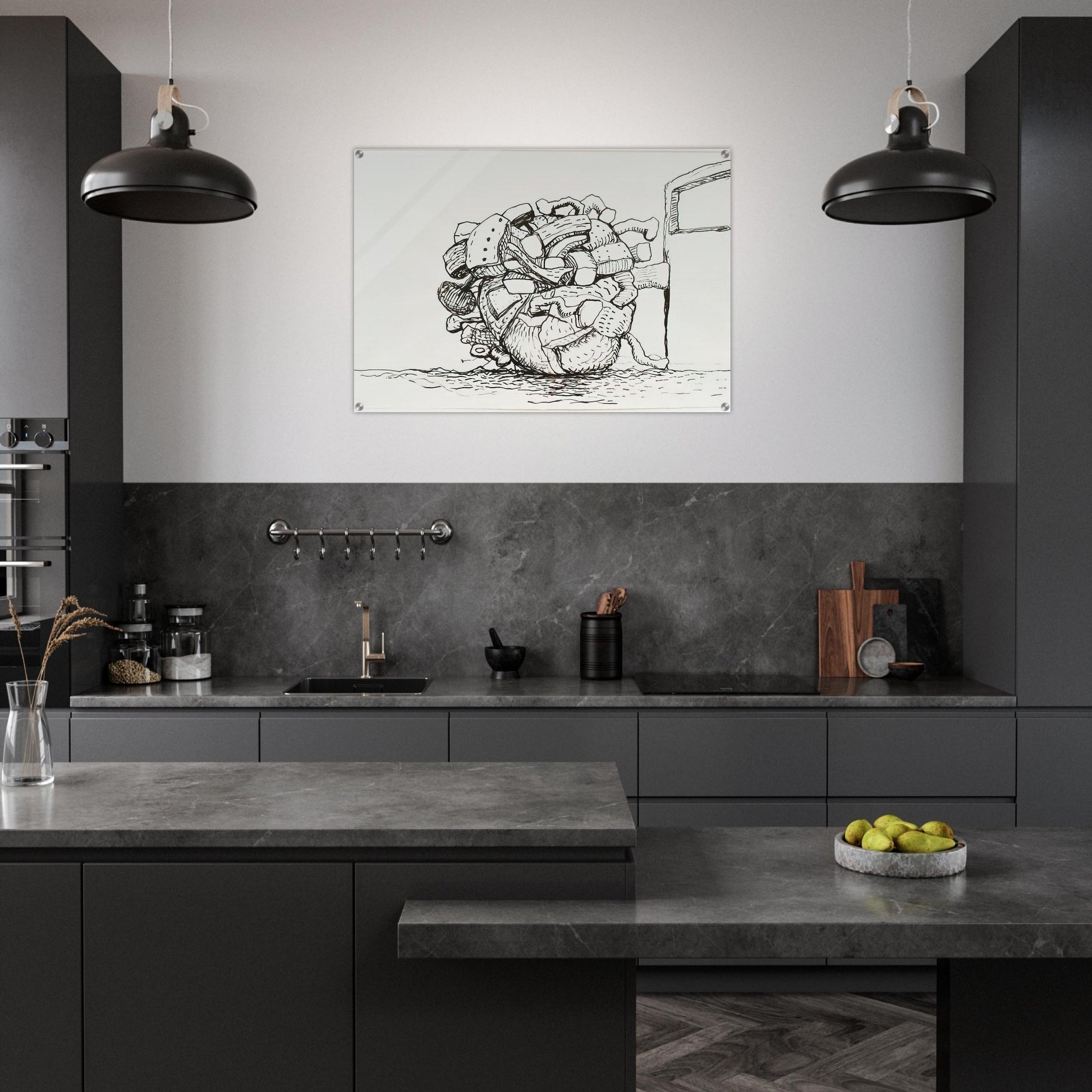 UNTITLED 1 - Philip Guston Acrylic Print - 70x100 cm / 28x40″ inches | Philip Guston Wall Art | Philip Guston Prints