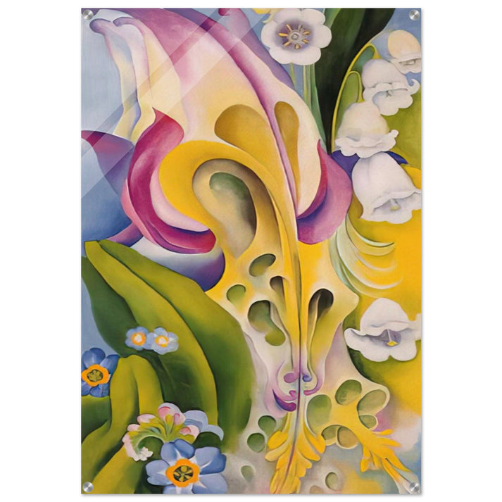 From the Old Garden No 2 - Georgia O'Keeffe Acrylic Print - 70x100 cm / 28x40″ inches