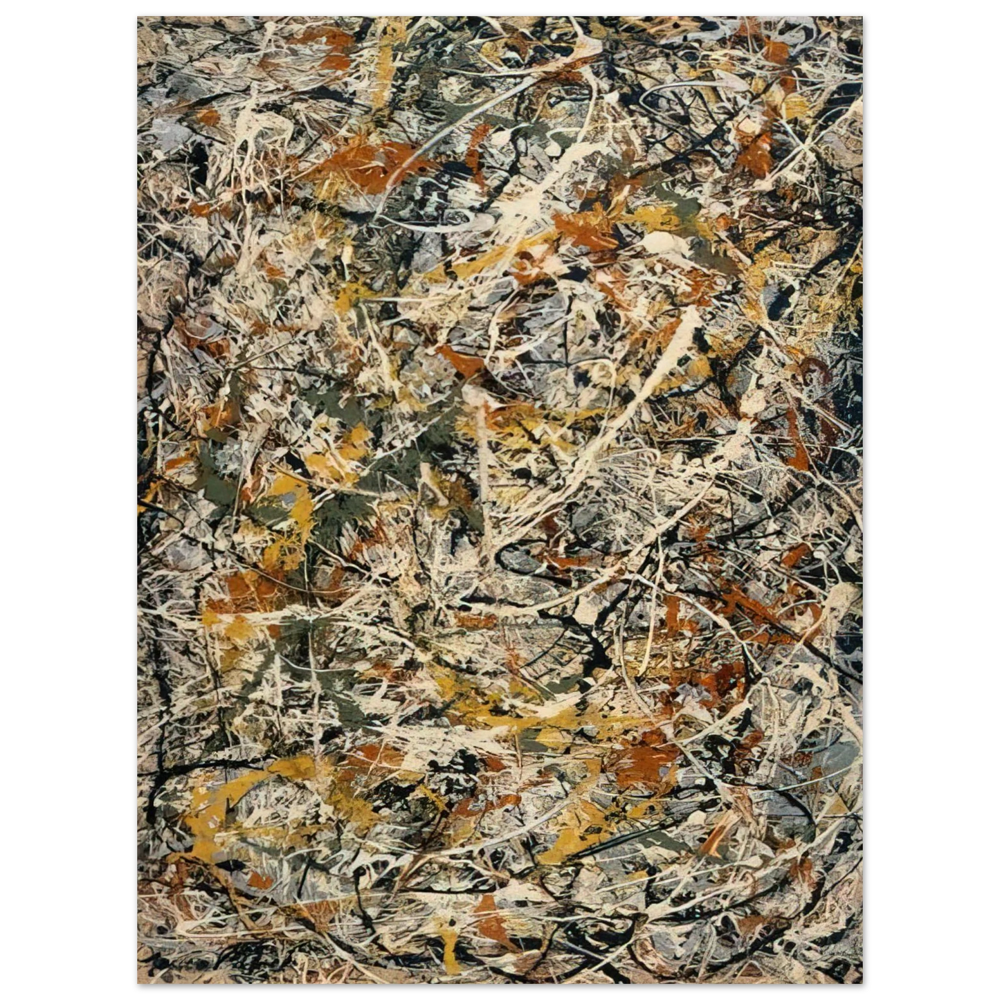 Jackson Pollock - NUMBER 3 1  75x100 cm / 30x40inches Fine Art Poster