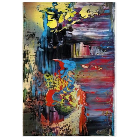 ABSTRACT PICTURE 1 - Gerhard Richter Brushed Aluminum Print - 70x100 cm / 28x40 inches | Gerhard Richter Aluminum Print | Gerhard Richter Prints