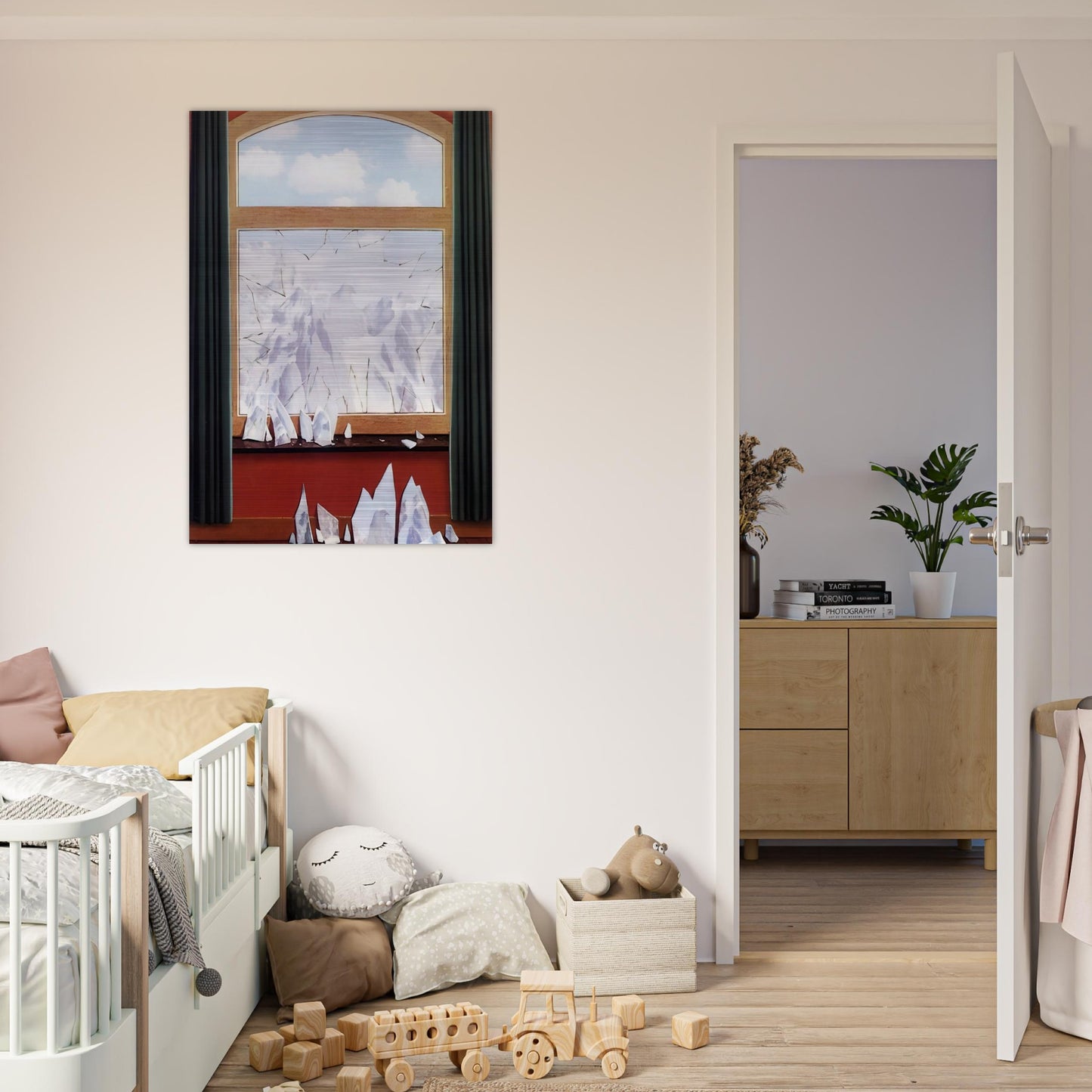 THE DOMAIN OF ARNHEIM 1949 - Rene Magritte Brushed Aluminum Print - 70x100 cm / 28x40 inches | Rene Magritte Aluminum Print | Rene Magritte Prints