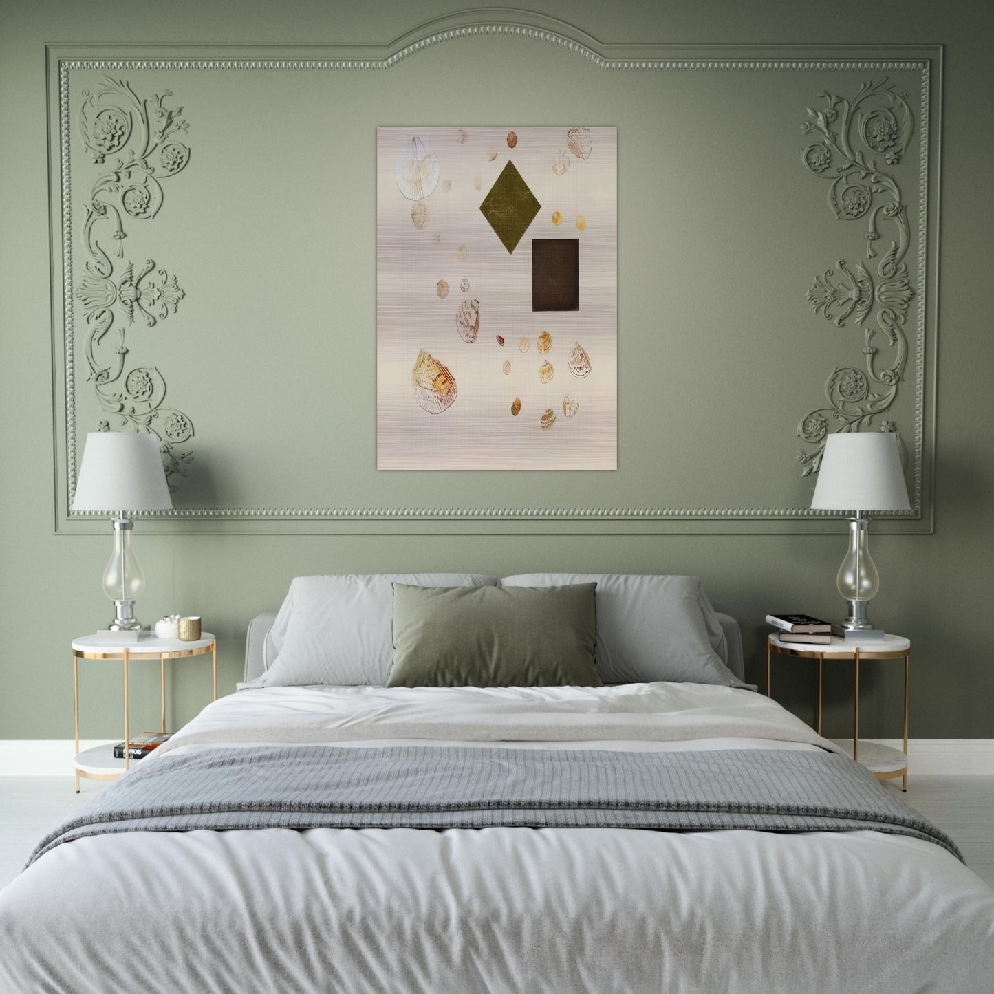 Homan-Ji III - 1995 - Jennifer Bartlett Brushed Aluminum Print - 70x100 cm / 28x40 inches | Jennifer Bartlett Aluminum Print | Jennifer Bartlett Prints