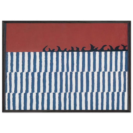 Untitled No 11a - 1958 - Forrest Bess 70x100 cm / 28x40 inches Framed Art Print – Black Wooden Frame