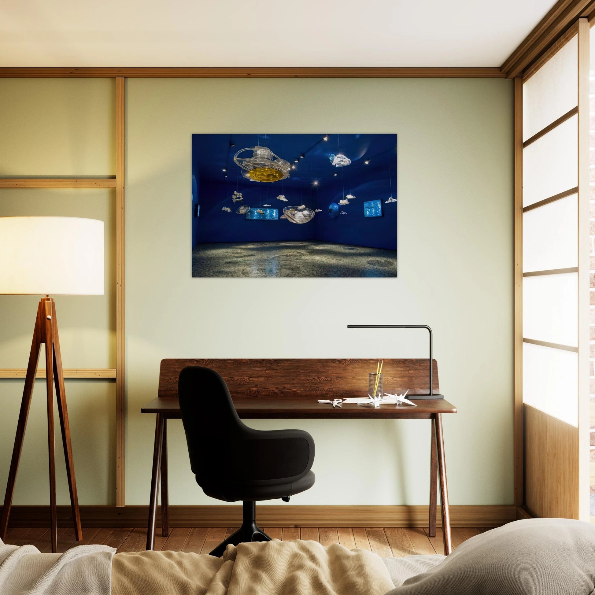 Hydrospatial Cities - 2009 - Gyula Kosice Brushed Aluminum Print - 70x100 cm / 28x40 inches | Gyula Kosice Aluminum Print | Gyula Kosice Prints