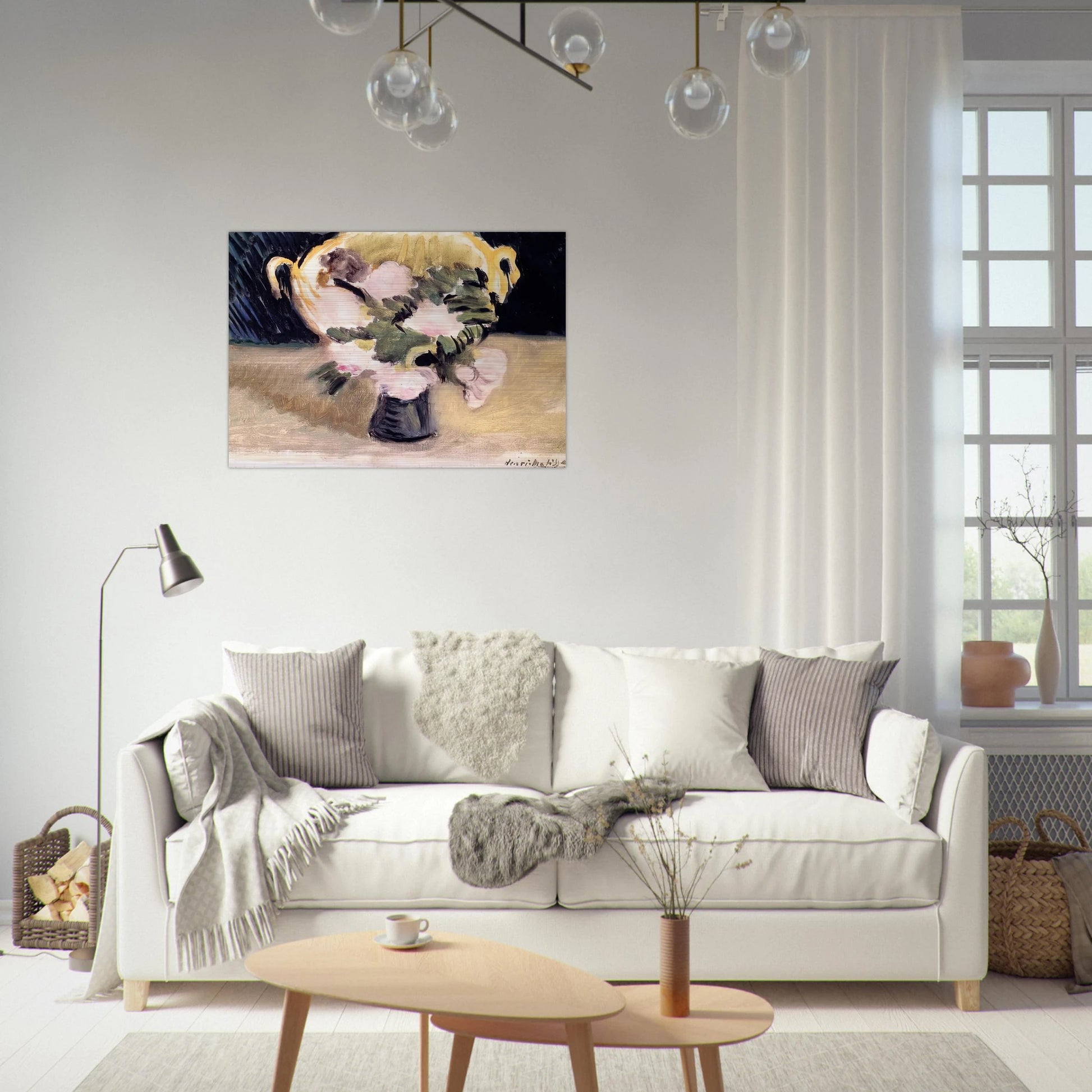 FLOWERS 1919 - Henri Matisse Brushed Aluminum Print - 70x100 cm / 28x40 inches | Henri Matisse Aluminum Print | Henri Matisse Prints