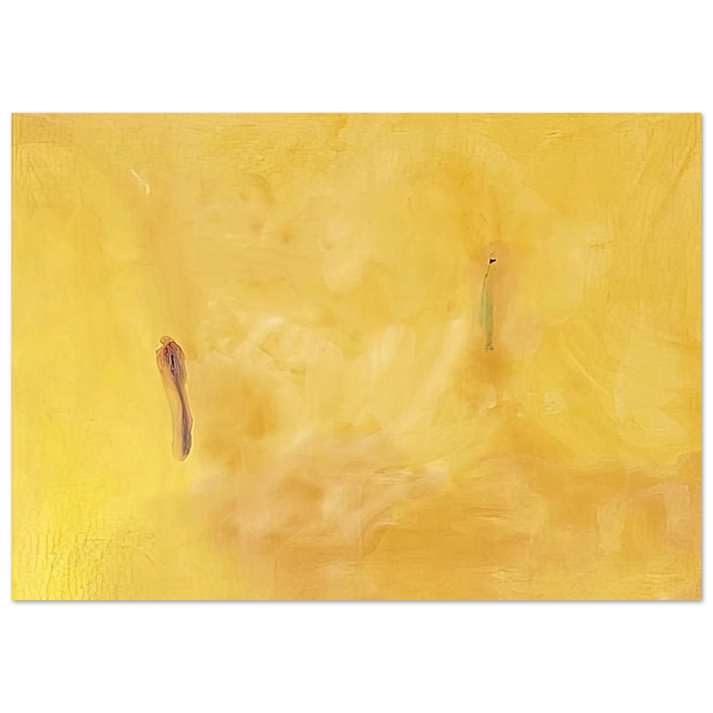 Helen Frankenthaler - Earliness - 1975 Wall art - 13x18 cm / 5x7 inches - Premium Wooden Framed Poster With Fine Art Paper-canvas - White frame