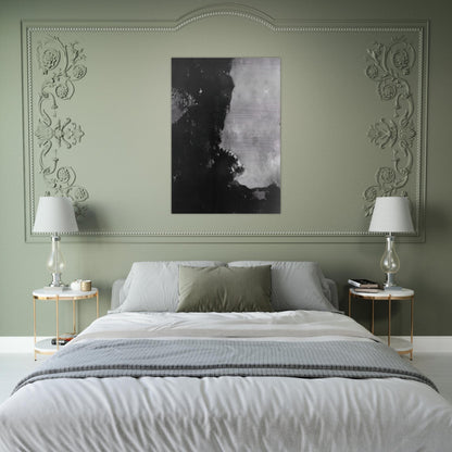 Untitled Black Painting - 1950 - Edward Corbett Brushed Aluminum Print - 70x100 cm / 28x40 inches | Edward Corbett Aluminum Print | Edward Corbett Prints