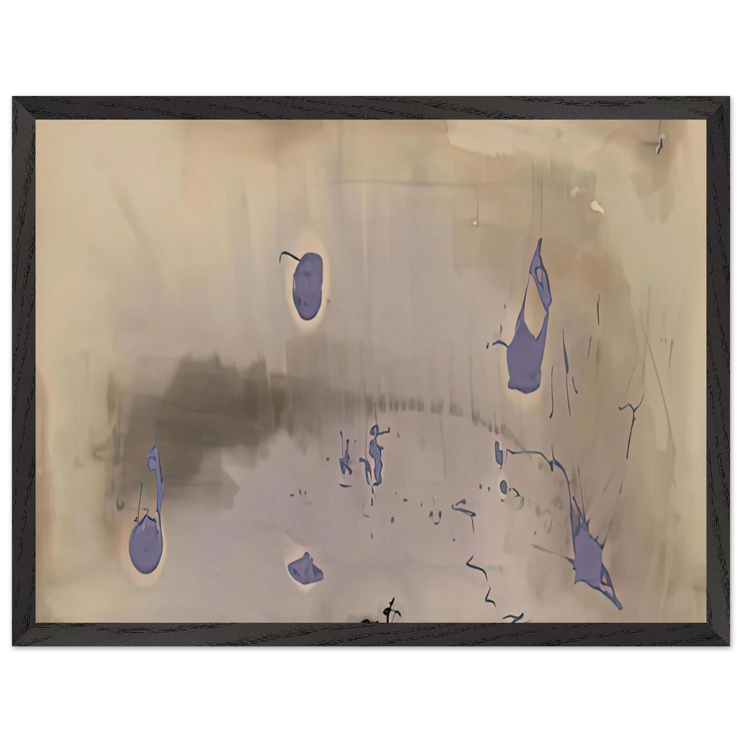 Helen Frankenthaler - Sacrifice Decision, 1981- Wall Art - 21x29.7 cm / 8x12" - Premium Wooden Framed Poster With Fine Art Paper-canvas - White frame