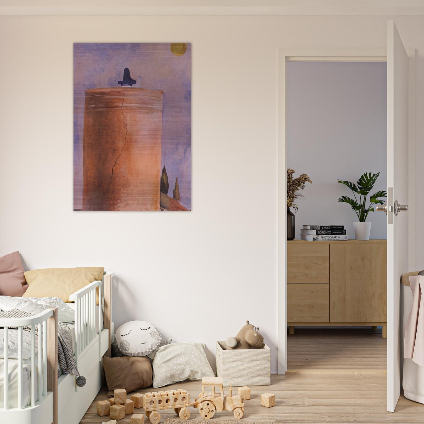 TOWER - Salvador Dali Brushed Aluminum Print - 70x100 cm / 28x40 inches | Salvador Dali Aluminum Print | Salvador Dali Prints