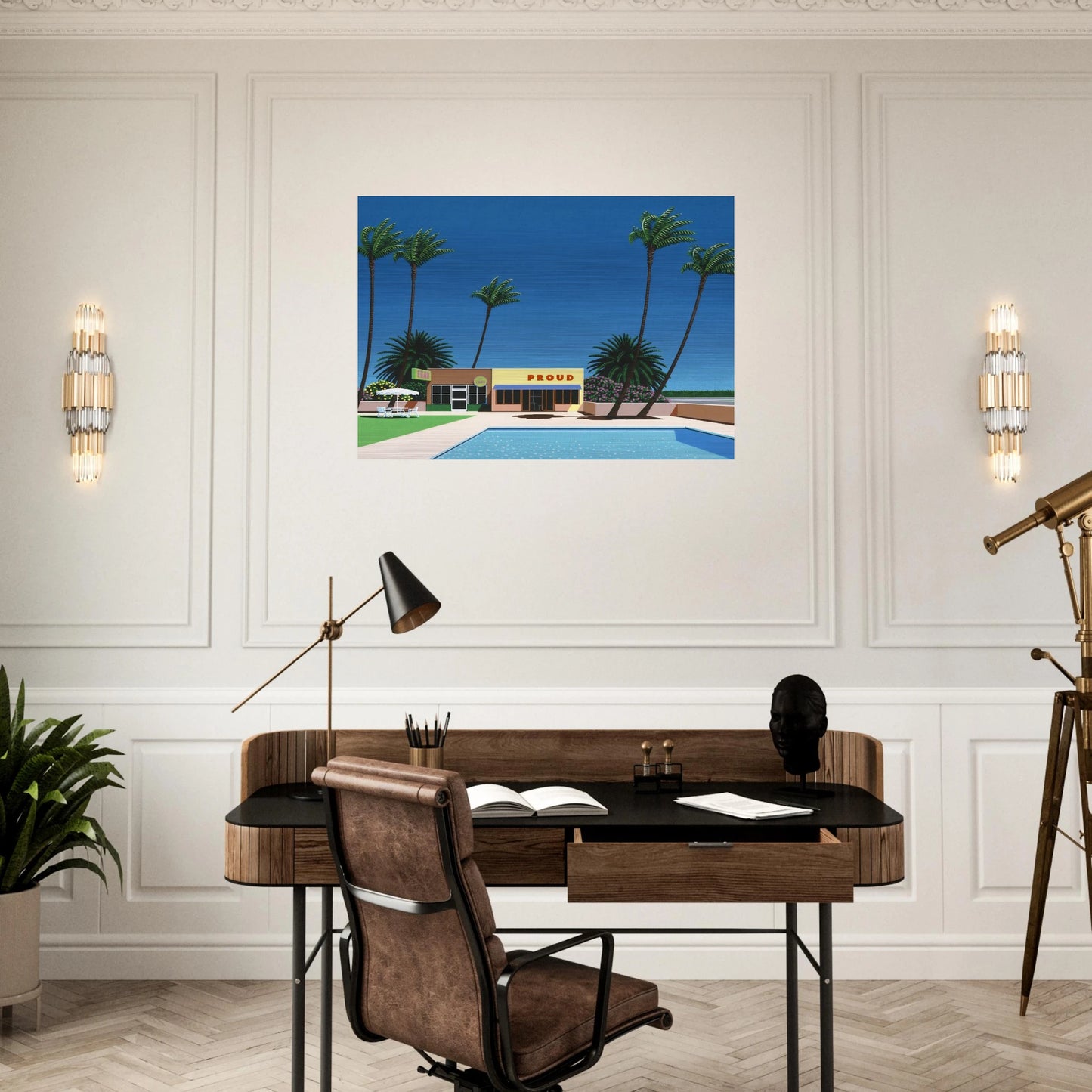 Proud Funk - Hiroshi Nagai Brushed Aluminum Print - 70x100 cm / 28x40 inches | Hiroshi Nagai Aluminum Print | Hiroshi Nagai Prints