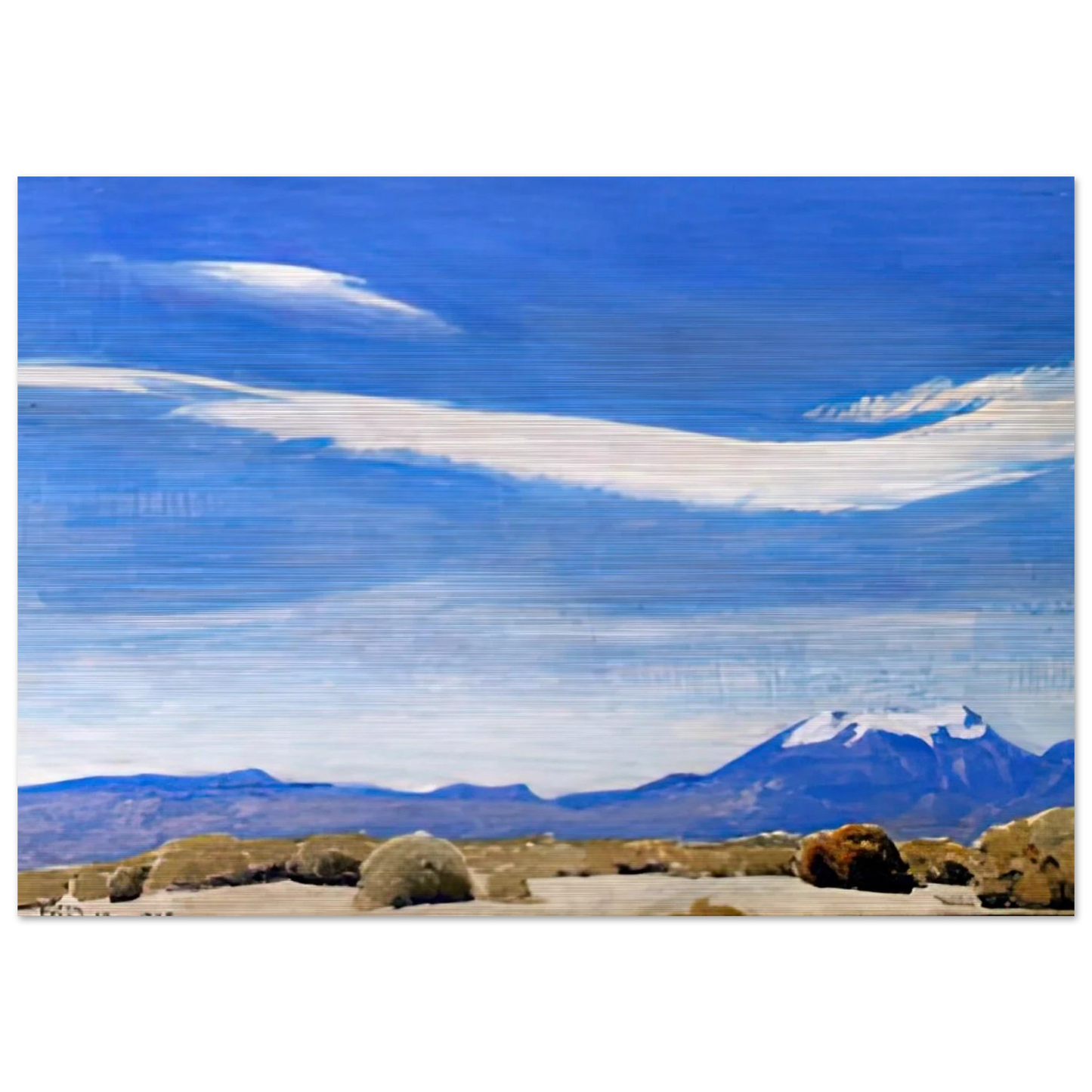 THE CLOUD COACHELLA VALLEY CALIFORNIA 1940 - Maynard Dixon Brushed Aluminum Print - 70x100 cm / 28x40 inches | Maynard Dixon Aluminum Print | Maynard Dixon Prints