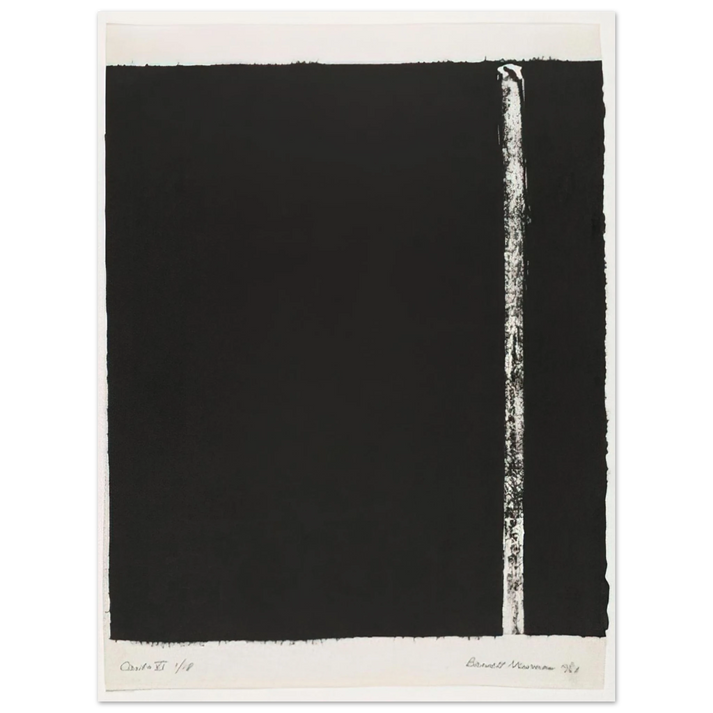 Barnett Newman - Canto VI  75x100 cm / 30x40inches Fine Art Poster