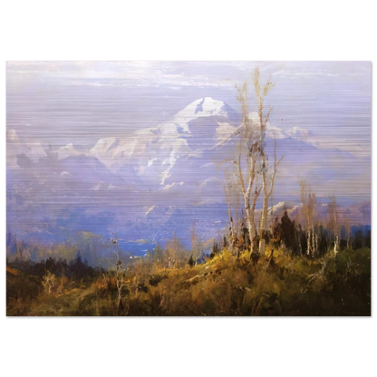Mount McKinley - Romanticism - Sydney Laurence Brushed Aluminum Print - 70x100 cm / 28x40 inches | Sydney Laurence Aluminum Print | Sydney Laurence Prints