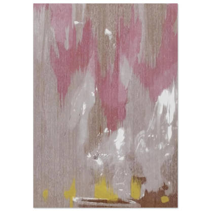 Helen Frankenthaler - Tales of Genji IV - 1998 Wall art - 15x20 cm / 6x8 inches - Premium Wooden Framed Poster With Fine Art Paper - White frame