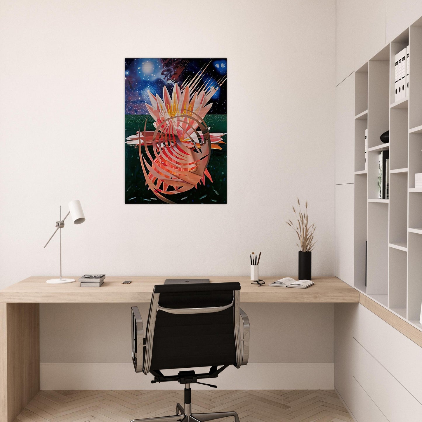 Welcome to the Water Planet - James Rosenquist Brushed Aluminum Print - 70x100 cm / 28x40 inches | James Rosenquist Aluminum Print | James Rosenquist Prints