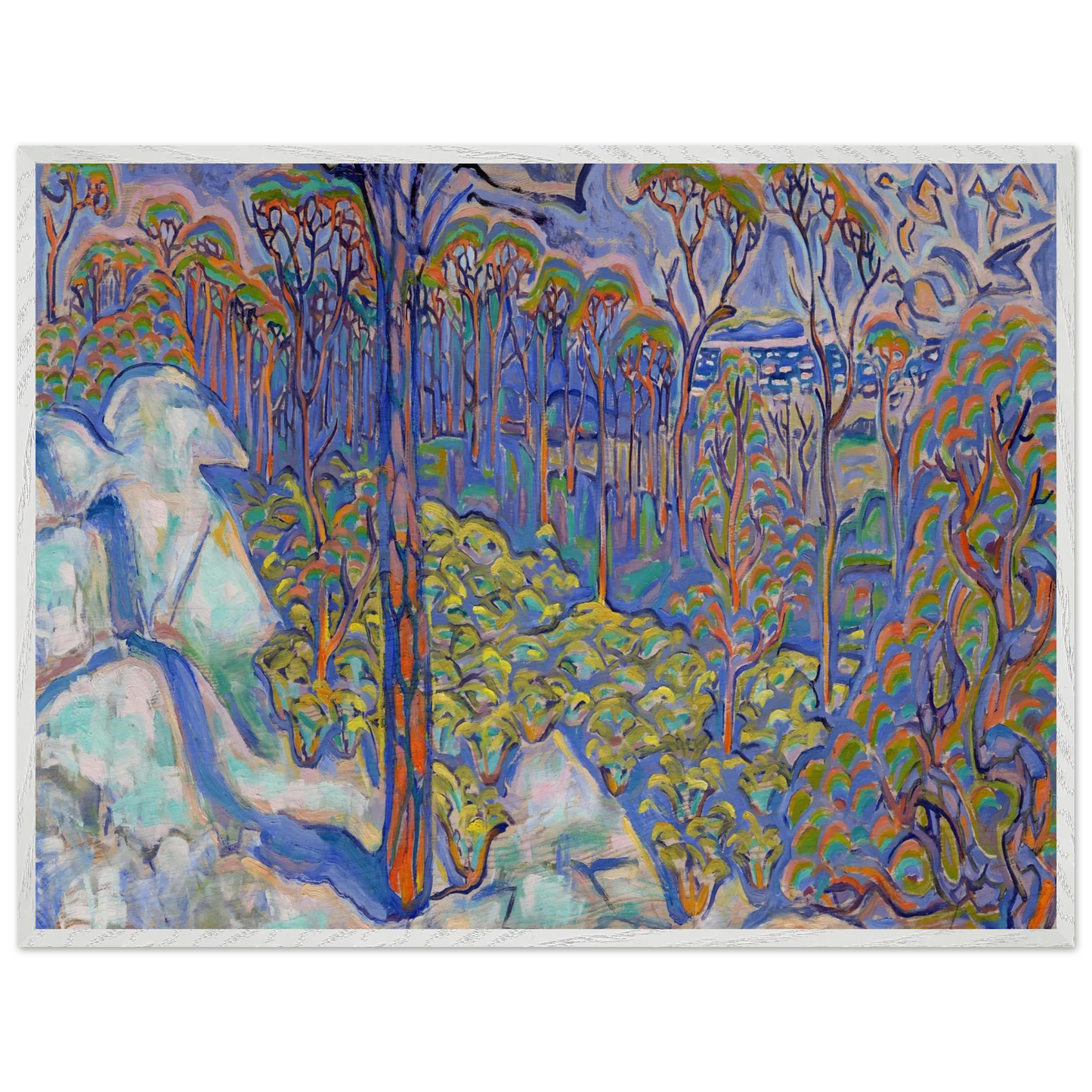 Walter Inglis Anderson - Walter Anderson Wall art - A2 (42 x 59.4  cm) - Premium Wooden Framed Poster With Fine Art Paper-canvas - White frame