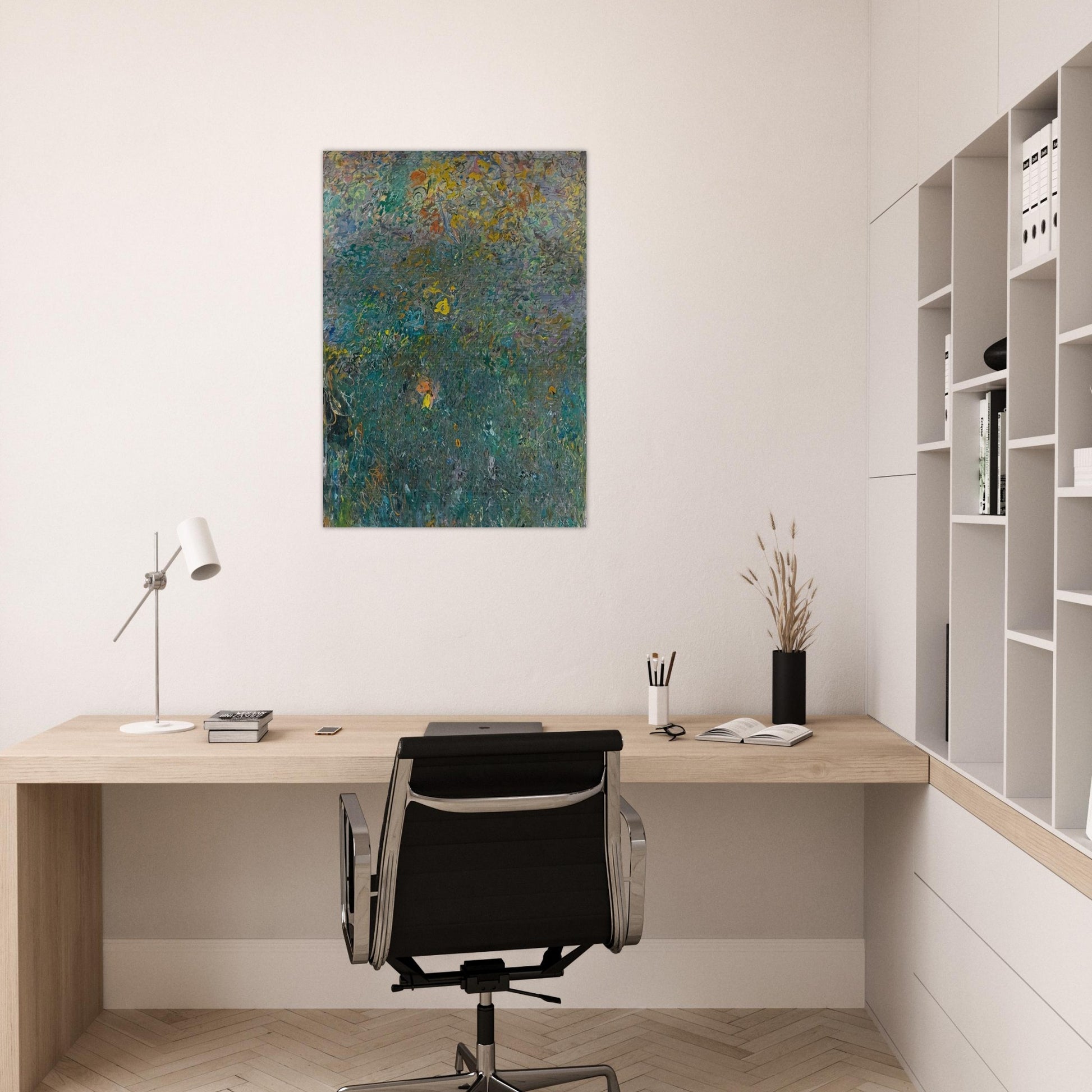 HYDROGEN 1961 - Milton Resnick Brushed Aluminum Print - 70x100 cm / 28x40 inches | Milton Resnick Aluminum Print | Milton Resnick Prints