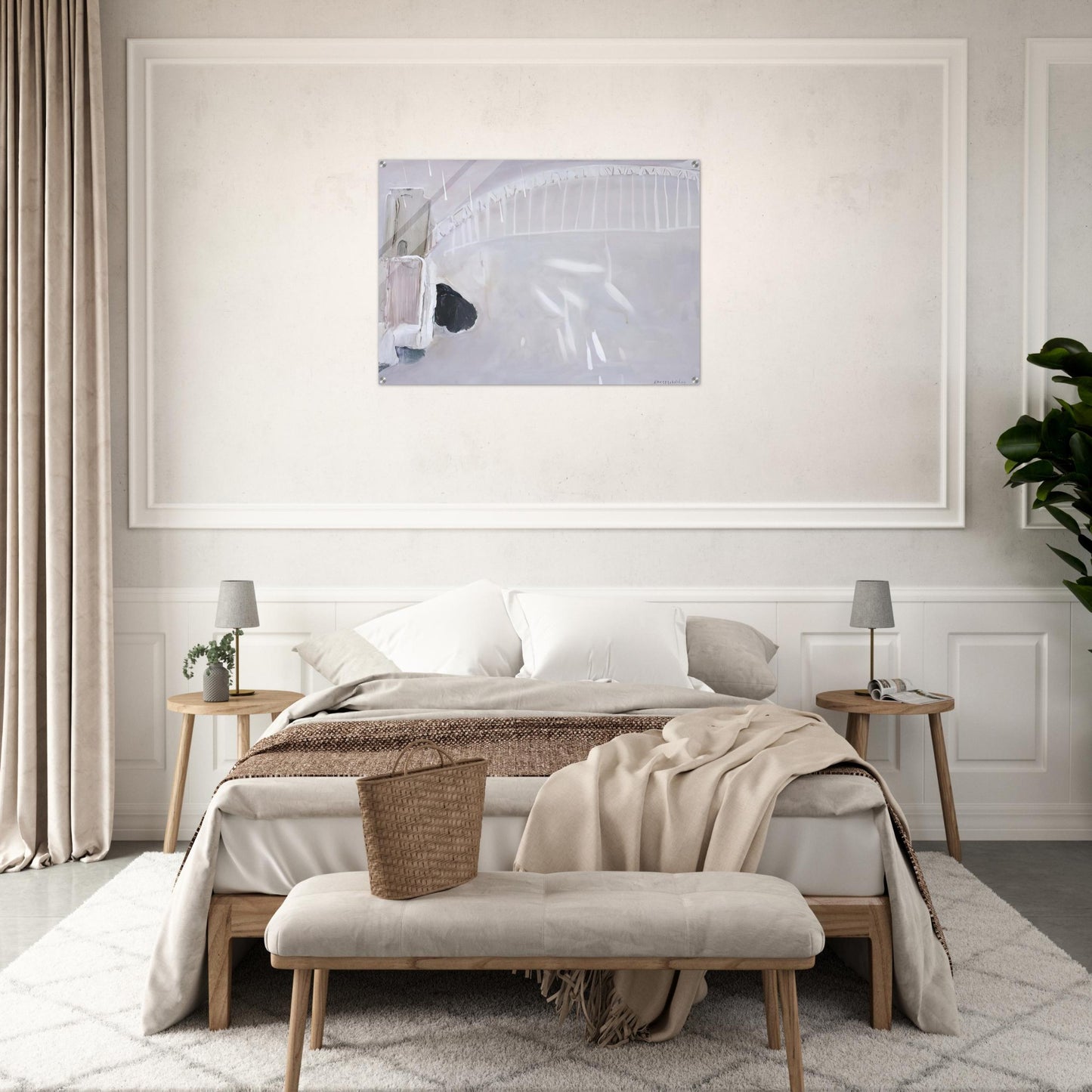Lavender Bay in the Rain - Neo-Expressionism - Brett Whiteley Acrylic Print - 70x100 cm / 28x40″ inches