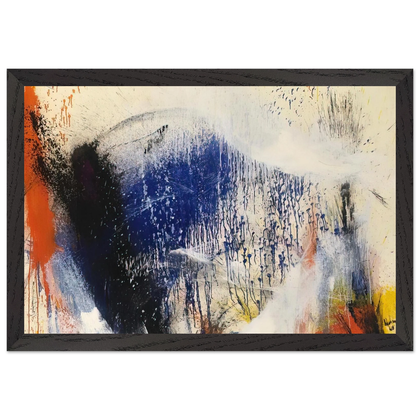 Helen Frankenthaler - Untitled - 1960 Wall art - 60x80 cm / 24x32 inches - Fine Art Poster-canvas - -