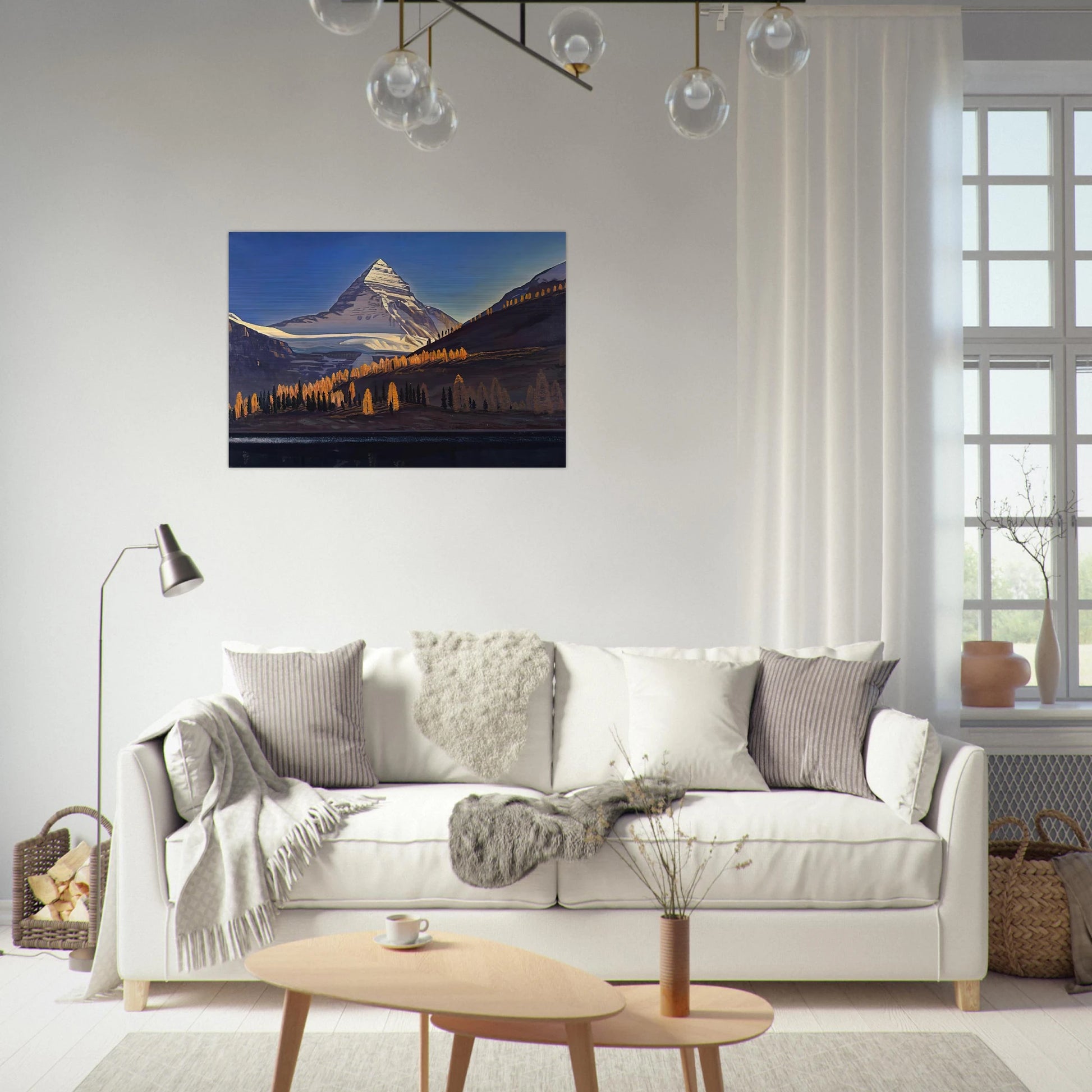 Mount Assiniboine. Canadian Rockies - Rockwell Kent Brushed Aluminum Print - 70x100 cm / 28x40 inches | Rockwell Kent Aluminum Print | Rockwell Kent Prints