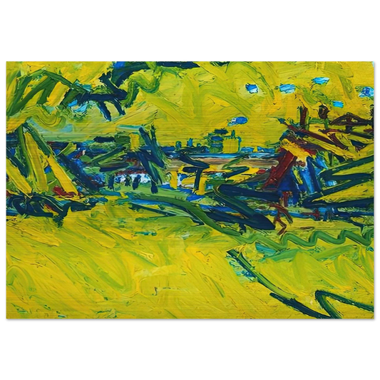 THE ORIGIN OF THE GREAT BEAR 1968 - Frank Auerbach Brushed Aluminum Print - 70x100 cm / 28x40 inches | Frank Auerbach Aluminum Print | Frank Auerbach Prints