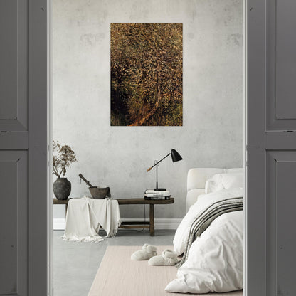 Apple Trees in Blossom by the Water - claude monet Brushed Aluminum Print - 70x100 cm / 28x40 inches | claude monet Aluminum Print | claude monet Prints
