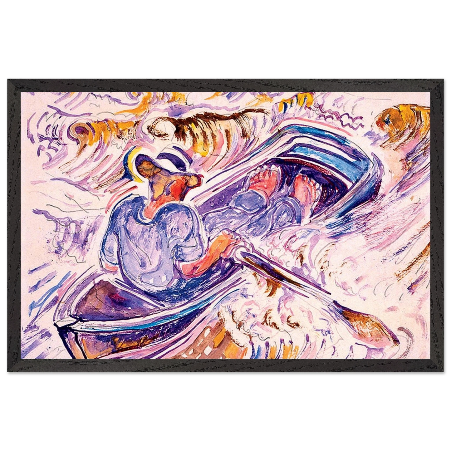 Walter Inglis Anderson - Walter Anderson Wall art - 28x43  cm / XL (11x17 inches) - Premium Wooden Framed Poster With Fine Art Paper-canvas - Wood frame