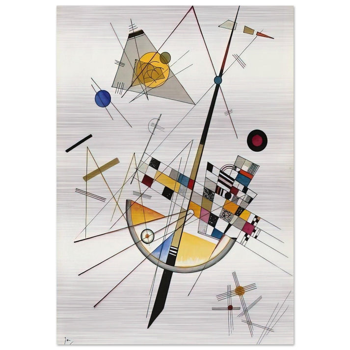 DELICATE TENSION NO 85 1923 - Wassily Kandinsky Brushed Aluminum Print - 70x100 cm / 28x40 inches | Wassily Kandinsky Aluminum Print | Wassily Kandinsky Prints