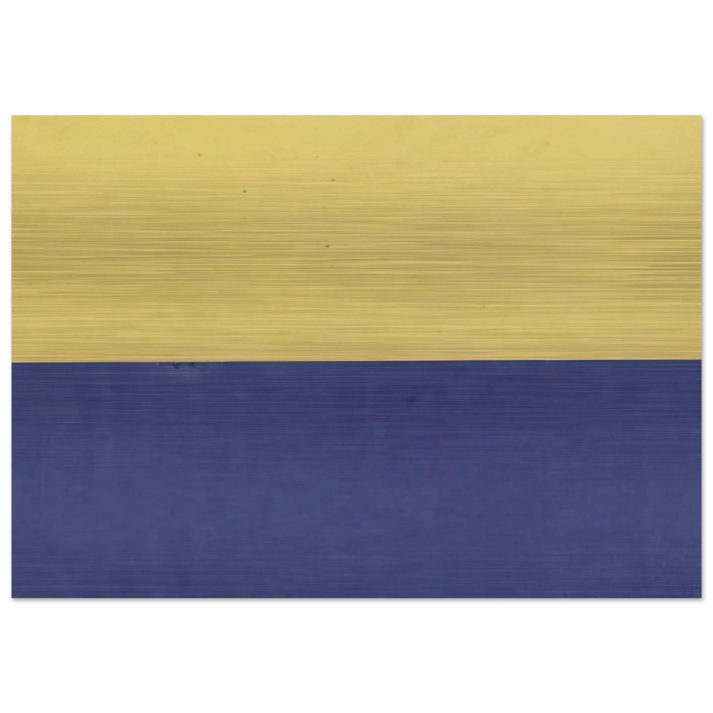 Yellow and Blue - Ellsworth Kelly Brushed Aluminum Print - 70x100 cm / 28x40 inches | Ellsworth Kelly Aluminum Print | Ellsworth Kelly Prints