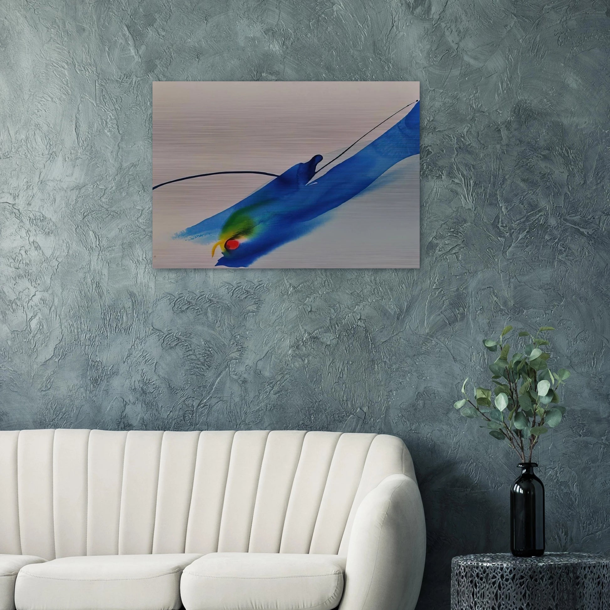 Phenomena Calling - 1969 - Paul Jenkins Brushed Aluminum Print - 70x100 cm / 28x40 inches | Paul Jenkins Aluminum Print | Paul Jenkins Prints