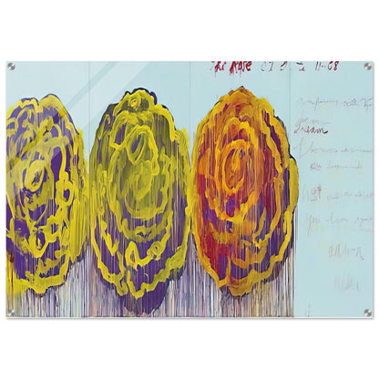 The Rose  III  - Cy Twombly Acrylic Print - 70x100 cm / 28x40″ inches | Cy Twombly Wall Art | Cy Twombly Prints
